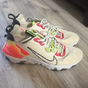 Nike women’s  Sneakers - Cream, Pink, and Black